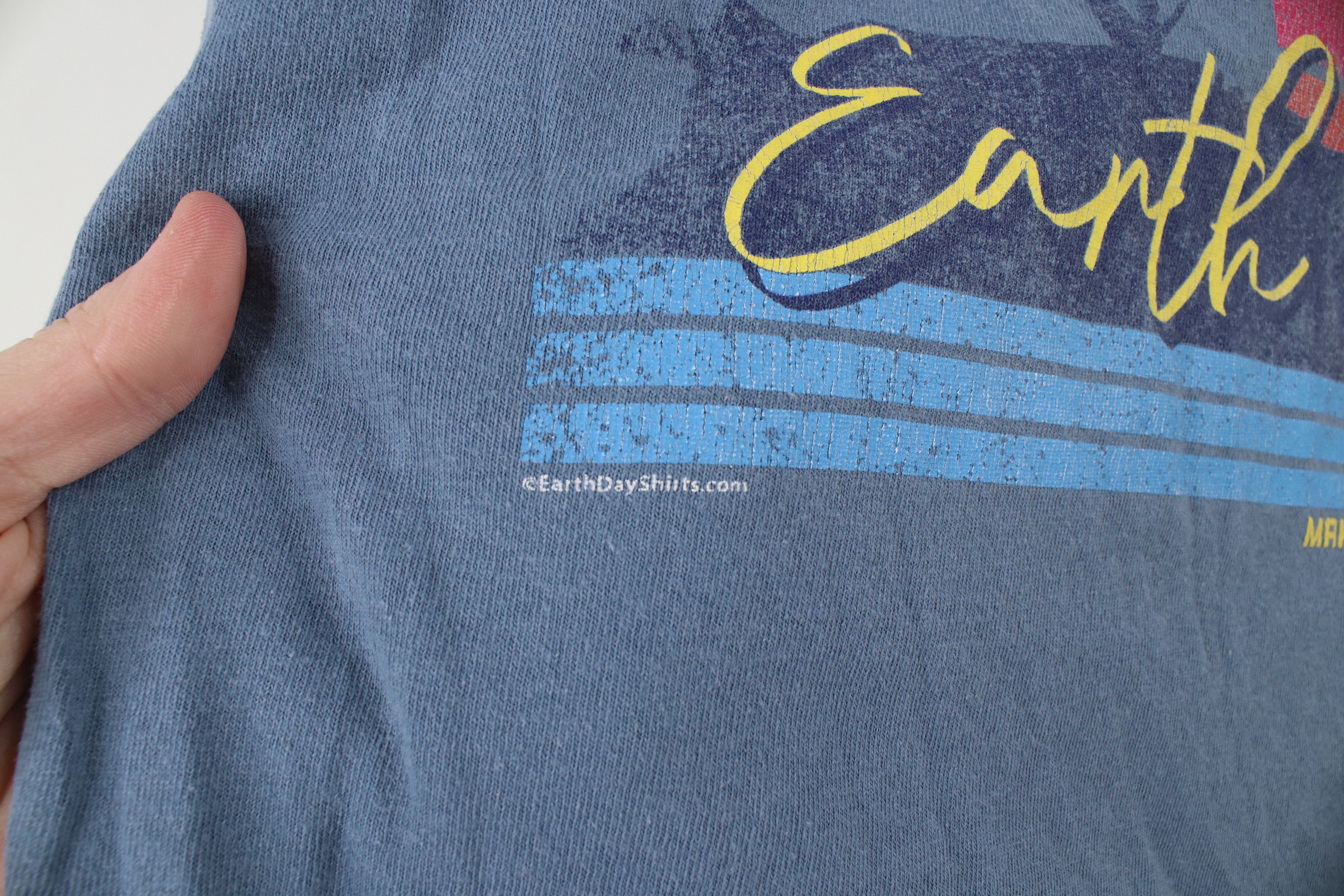 Vintage Vintage Y2K Streetwear Spell Earth Day Sunset T-Shirt Blue Size US M / EU 48-50 / 2 - 6 Thumbnail