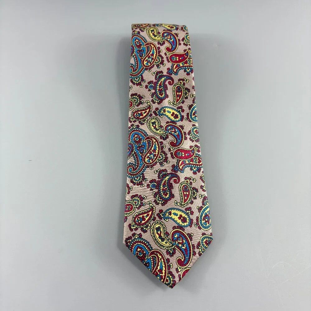 Other Lorenzo Greyish / Multi Paisley Men's Tie 3 1/4" x 59" Size ONE SIZE - 1 Thumbnail