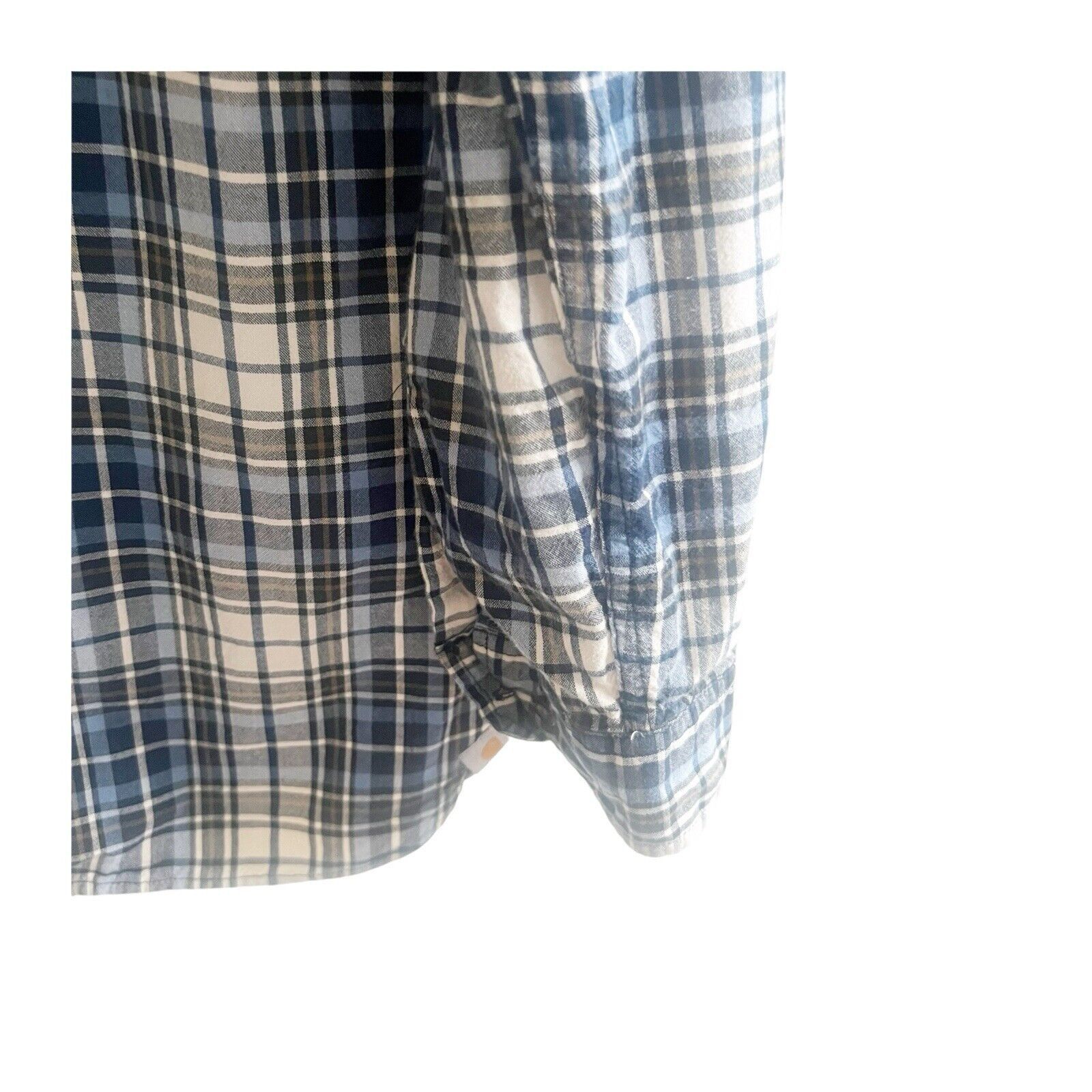 Carhartt Carthartt Men’s Plaid Flannel Size XL Blue Black White Size XL / US 12-14 / IT 48-50 - 10 Thumbnail