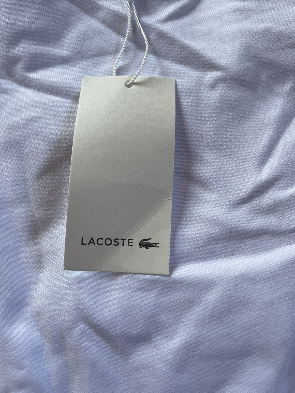 Lacoste × Vintage Original Vintage Lacoste Sweater White XL Size US XL / EU 56 / 4 - 5 Thumbnail