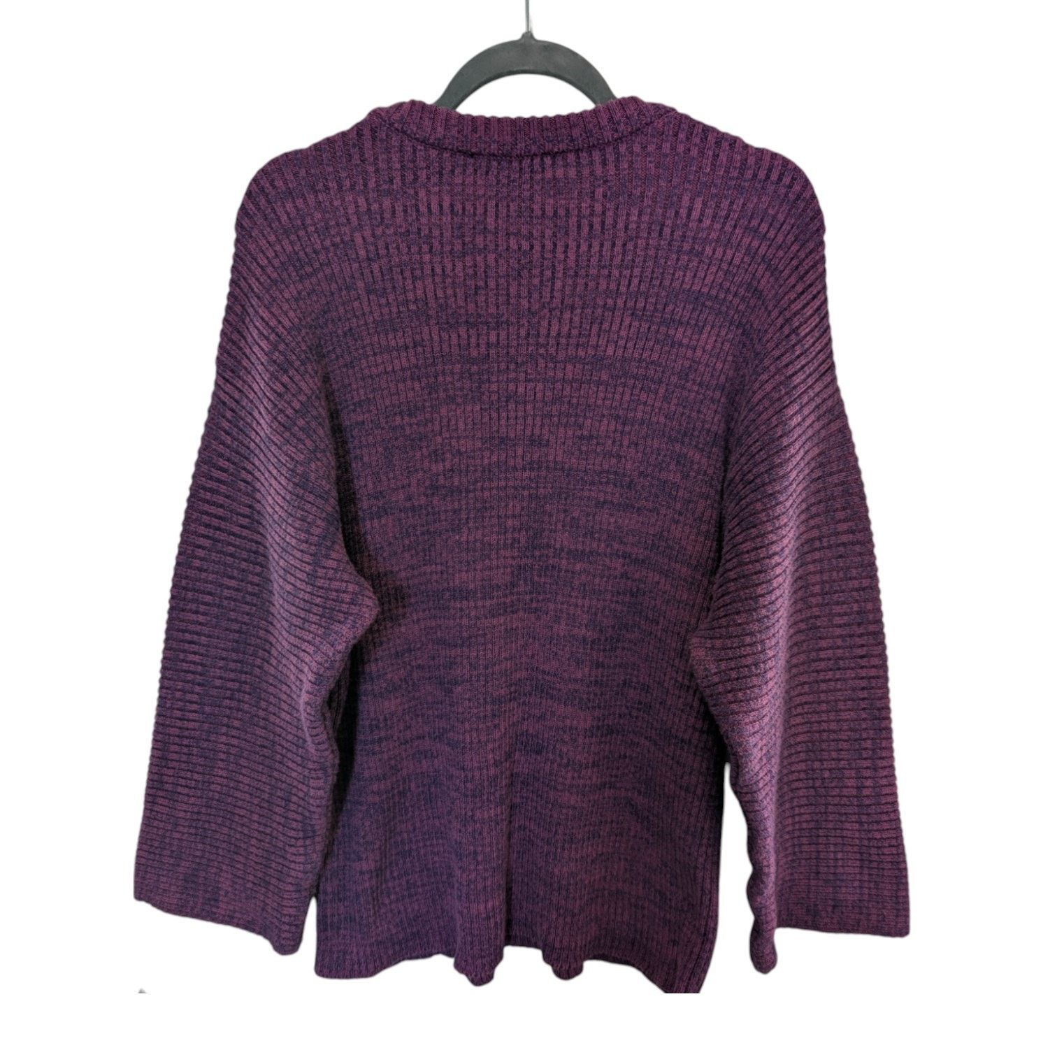 Urban Outfitters Urban Outfitters Purple Rib Knit Oversized Sleeve Sweater XL Size XL / US 12-14 / IT 48-50 - 3 Thumbnail