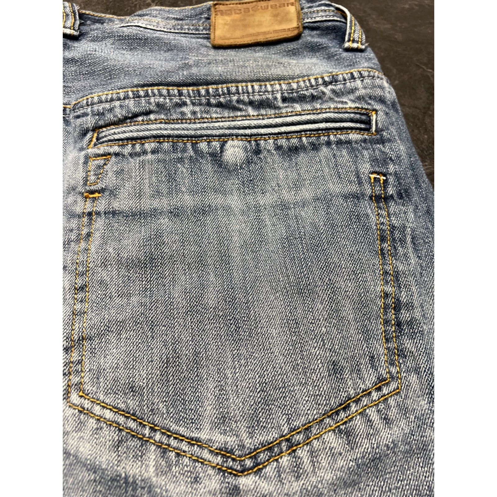 Rocawear VINTAGE Rocawear Baggy Skater Grunge Hip Hop Y2K Jeans Shorts Men 38 Blue JNCO Pockets Regular Size 38 Mens Size US 38 / EU 54 - 4 Thumbnail