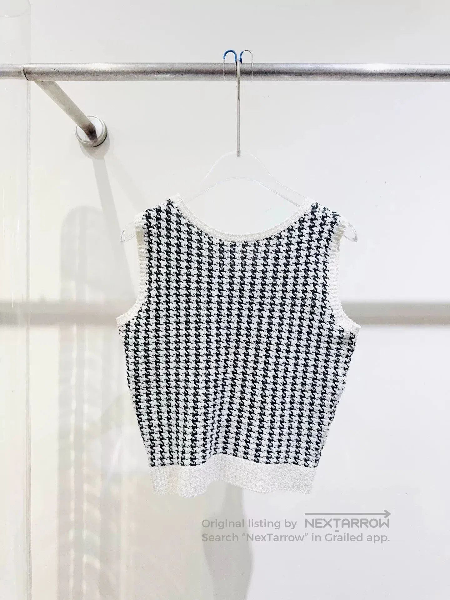 Dior Dior Spring/Summer 24 Houndstooth Vest. Size XS / US 0-2 / IT 36-38 - 3 Thumbnail