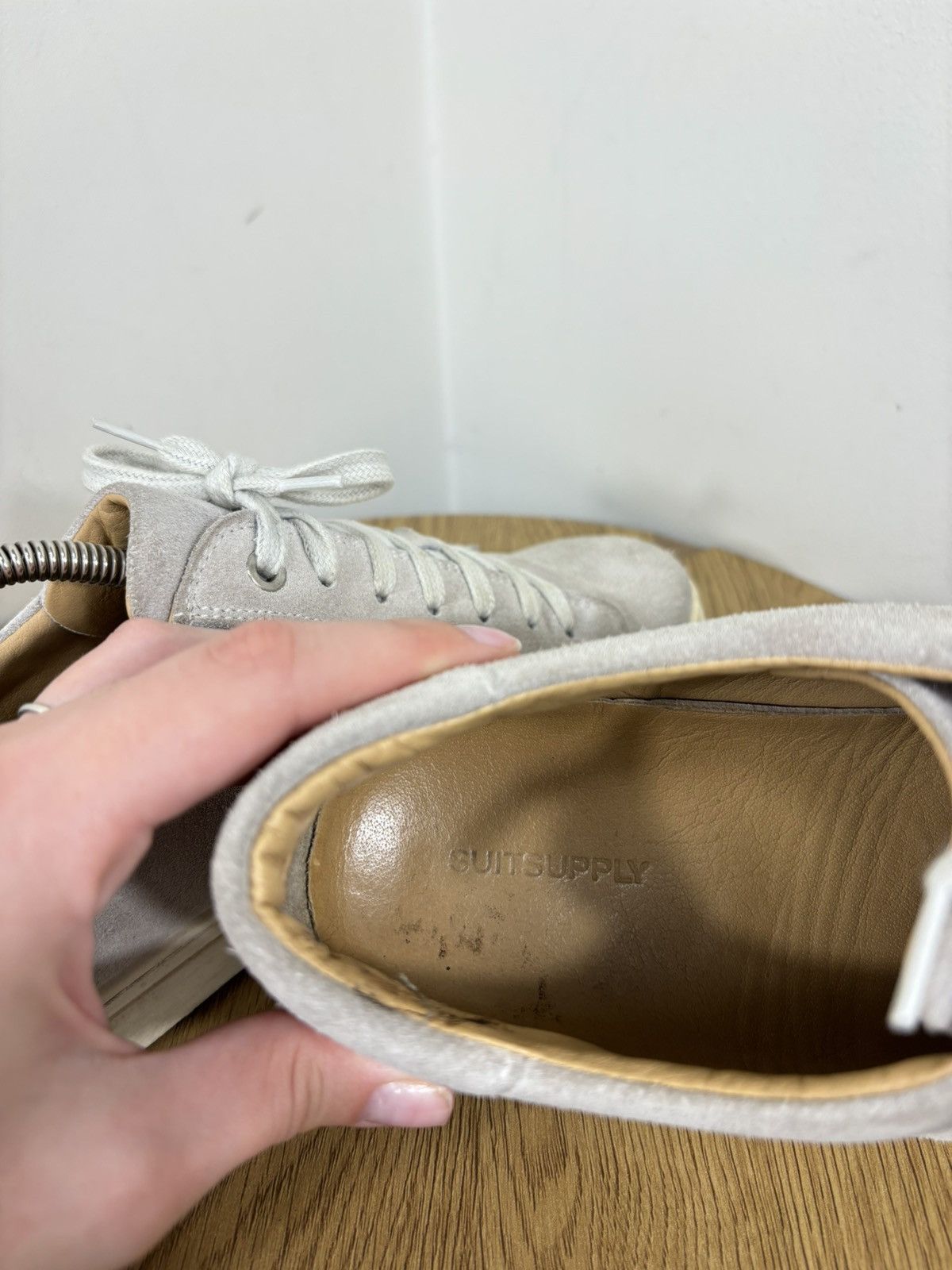 Suitsupply Suitsupply Gray Suede Leather Casual Sneakers Shoes Size US 7 / EU 40 - 21 Thumbnail