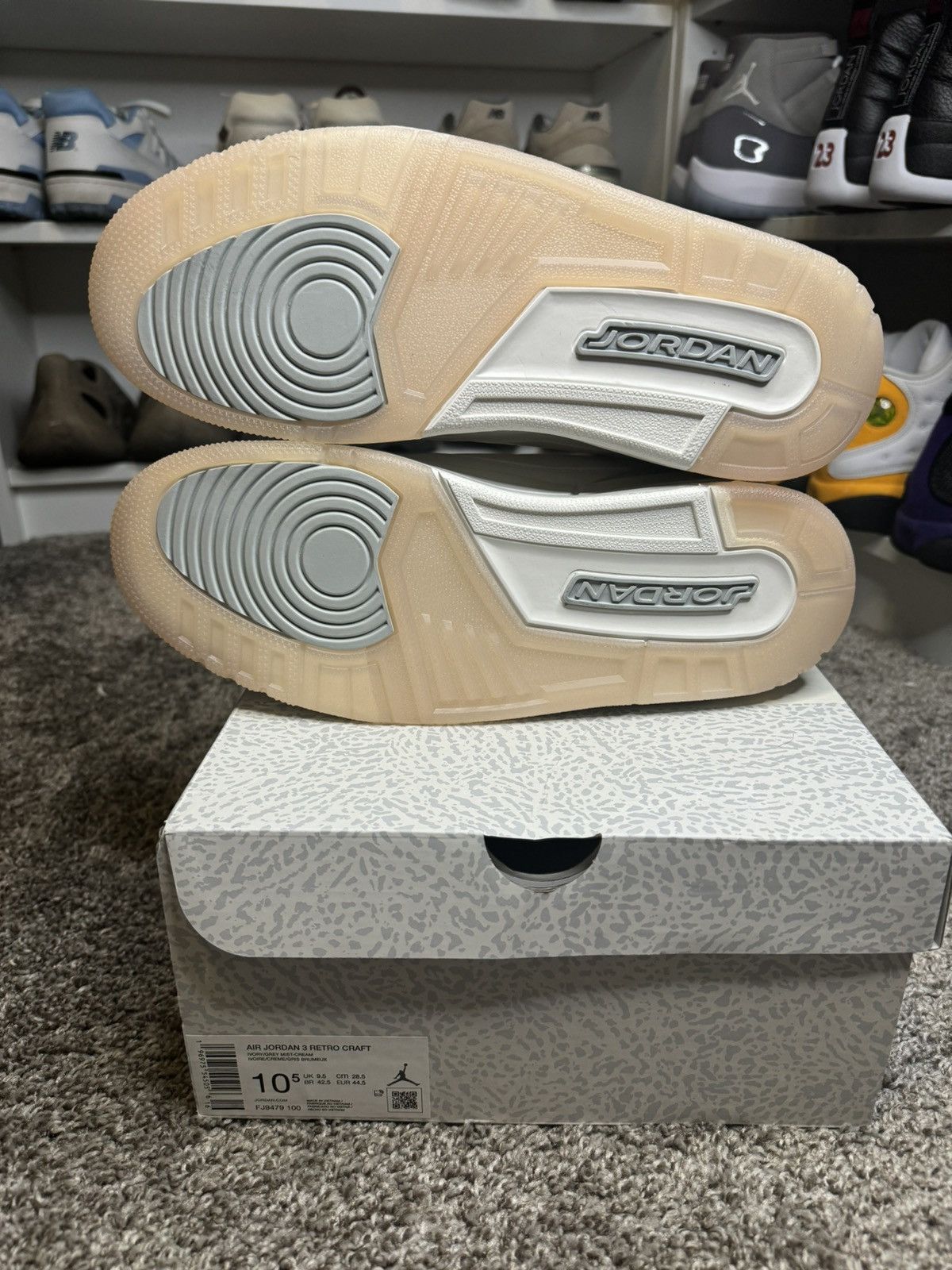 Jordan Brand × Nike Jordan 3 Craft Ivory Size US 10.5 / EU 43-44 - 4 Thumbnail