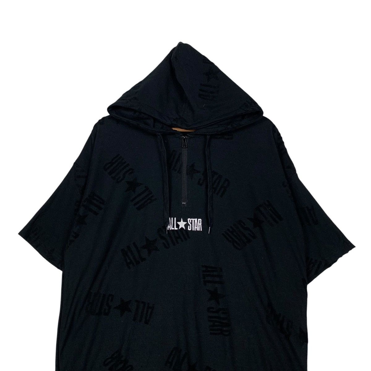Converse CONVERSE All Star AllOver Logo Short Sleeve Hoodie #1618-C72 Size US L / EU 52-54 / 3 - 4 Thumbnail