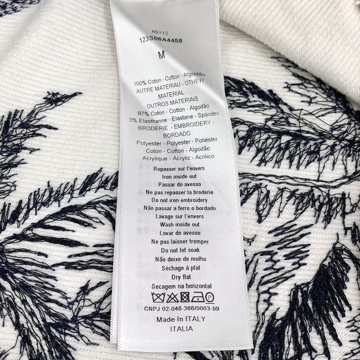 Dior Dior White Jungle Print Cotton Hooded Drawstring Sweatshirt Size M / US 6-8 / IT 42-44 - 7 Thumbnail