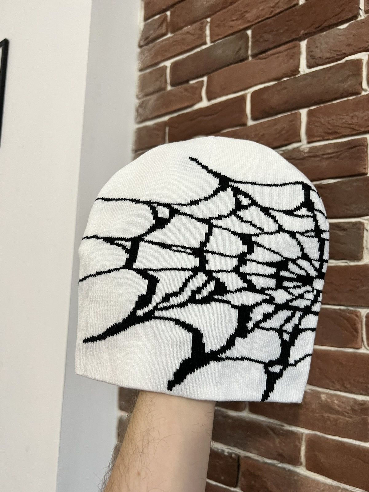 Spyder Vintage Y2k Spyder Spiderweb Spider Beanie Alternative Hype Size ONE SIZE - 2 Thumbnail
