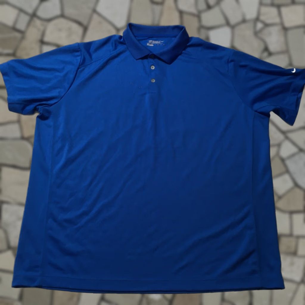 Nike Nike Golf Polo Mens 3XL Tour Performance Blue Collar Short Sleeve Polo Size US XXL / EU 58 / 5 - 1 Thumbnail