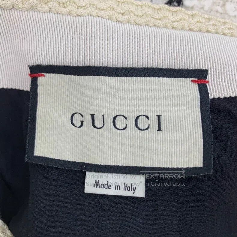 Gucci Gucci Colour-blocked logo jacquard full print cotton tweed Size 24" / US 00 / IT 34 - 5 Thumbnail