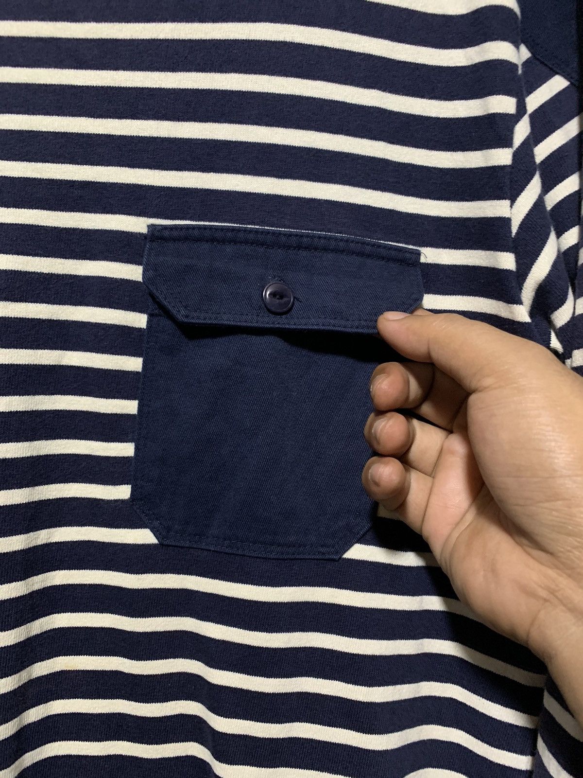 14th Addiction Espionage striped shoulder patch striped pocket lomgsleeve Size US L / EU 52-54 / 3 - 3 Thumbnail
