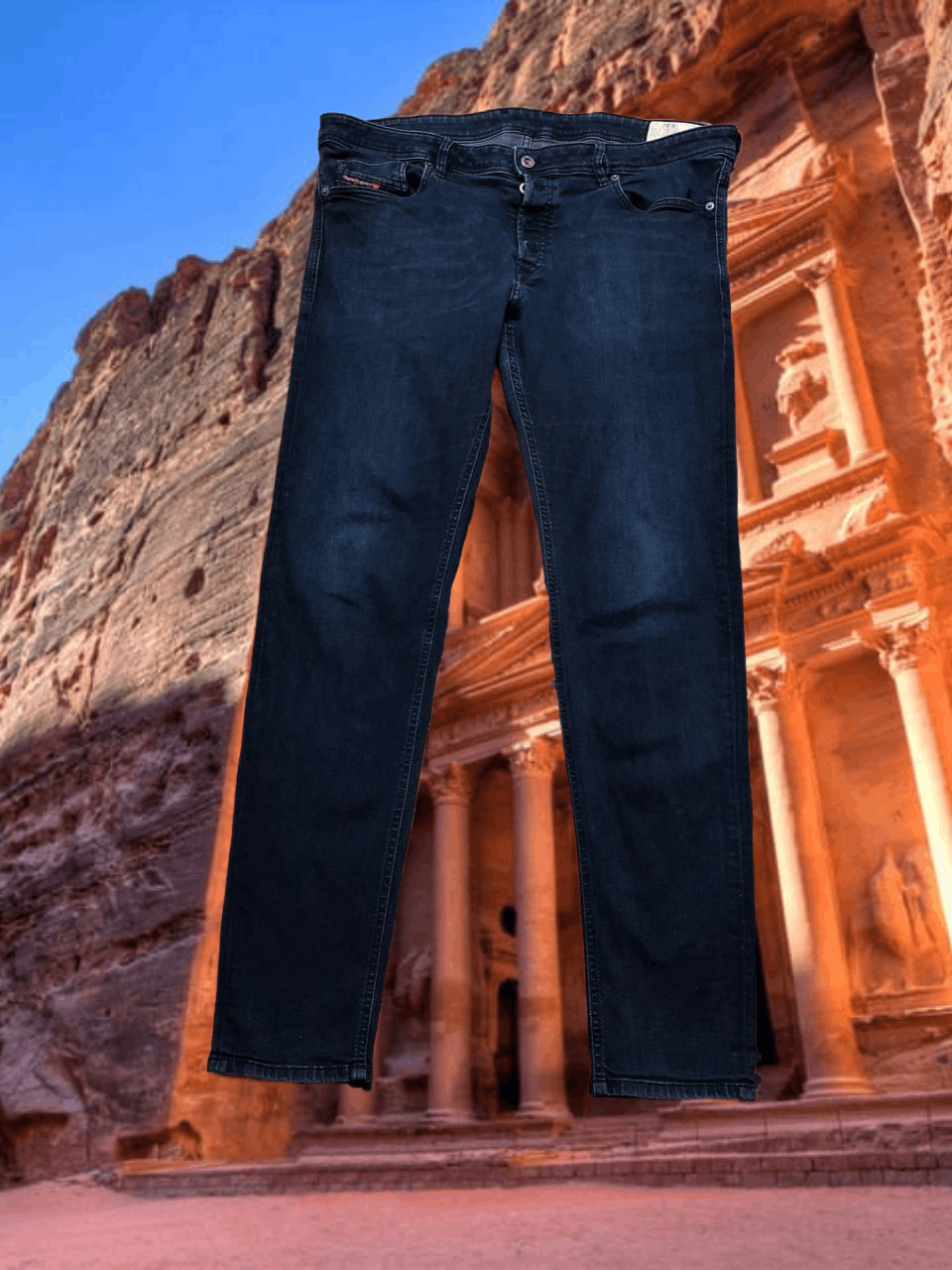Diesel Vintage crazy Y2K DIESEL blue jeans streetwear Size US 38 / EU 54 - 1 Thumbnail