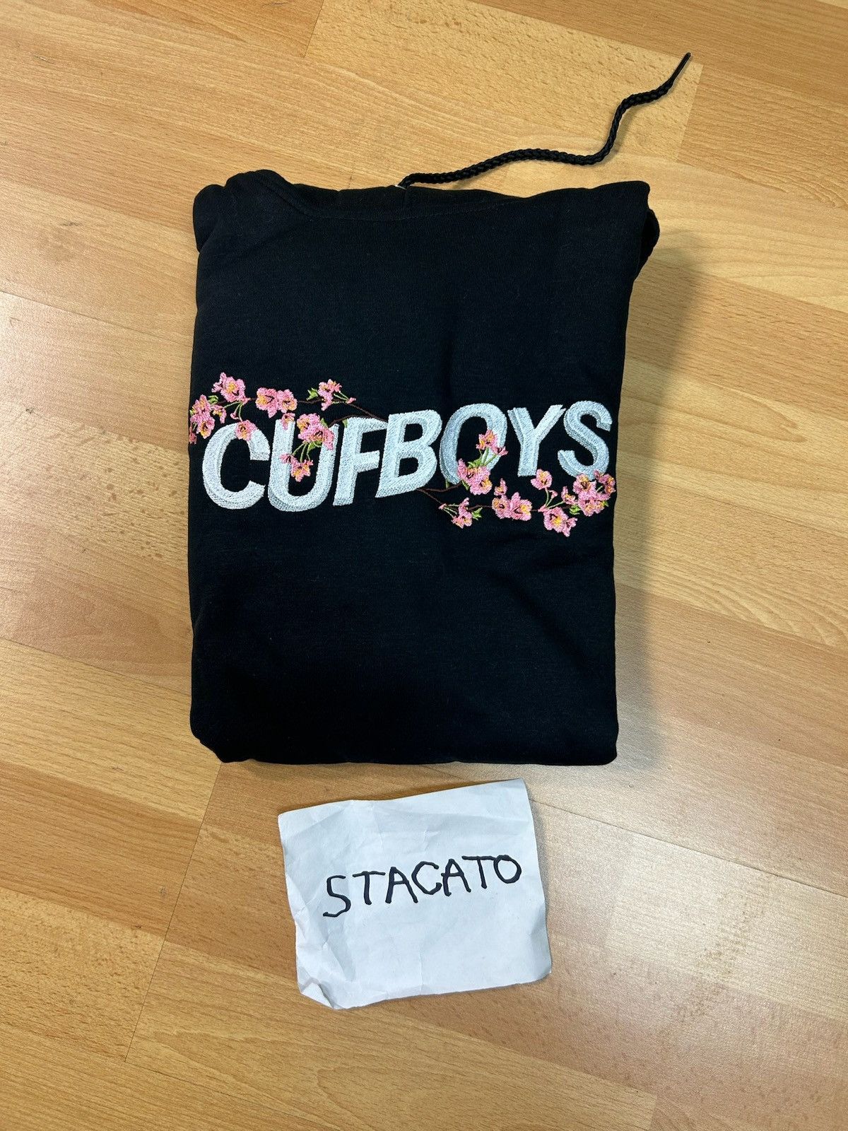 Rap Tees × Vintage CUFBOYS Cherry Blossom Hoodie Black Size US S / EU 44-46 / 1 - 3 Thumbnail