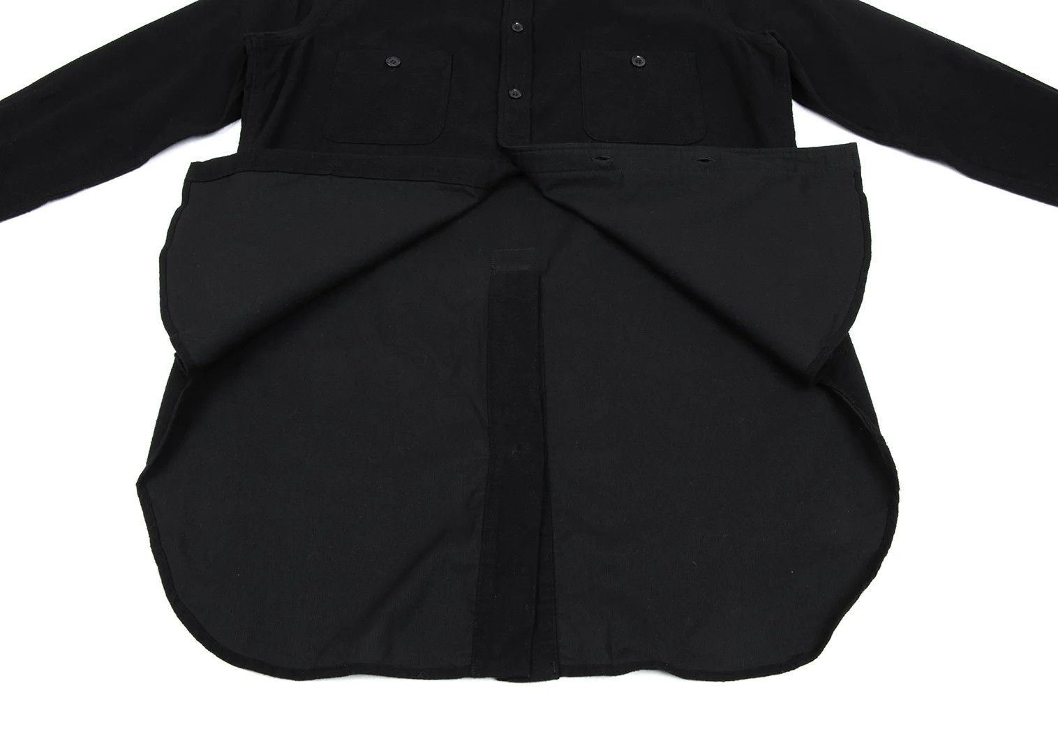 Jean Paul Gaultier Cotton Back Long Shirt in Black, Size 3 Size US L / EU 52-54 / 3 - 10 Thumbnail