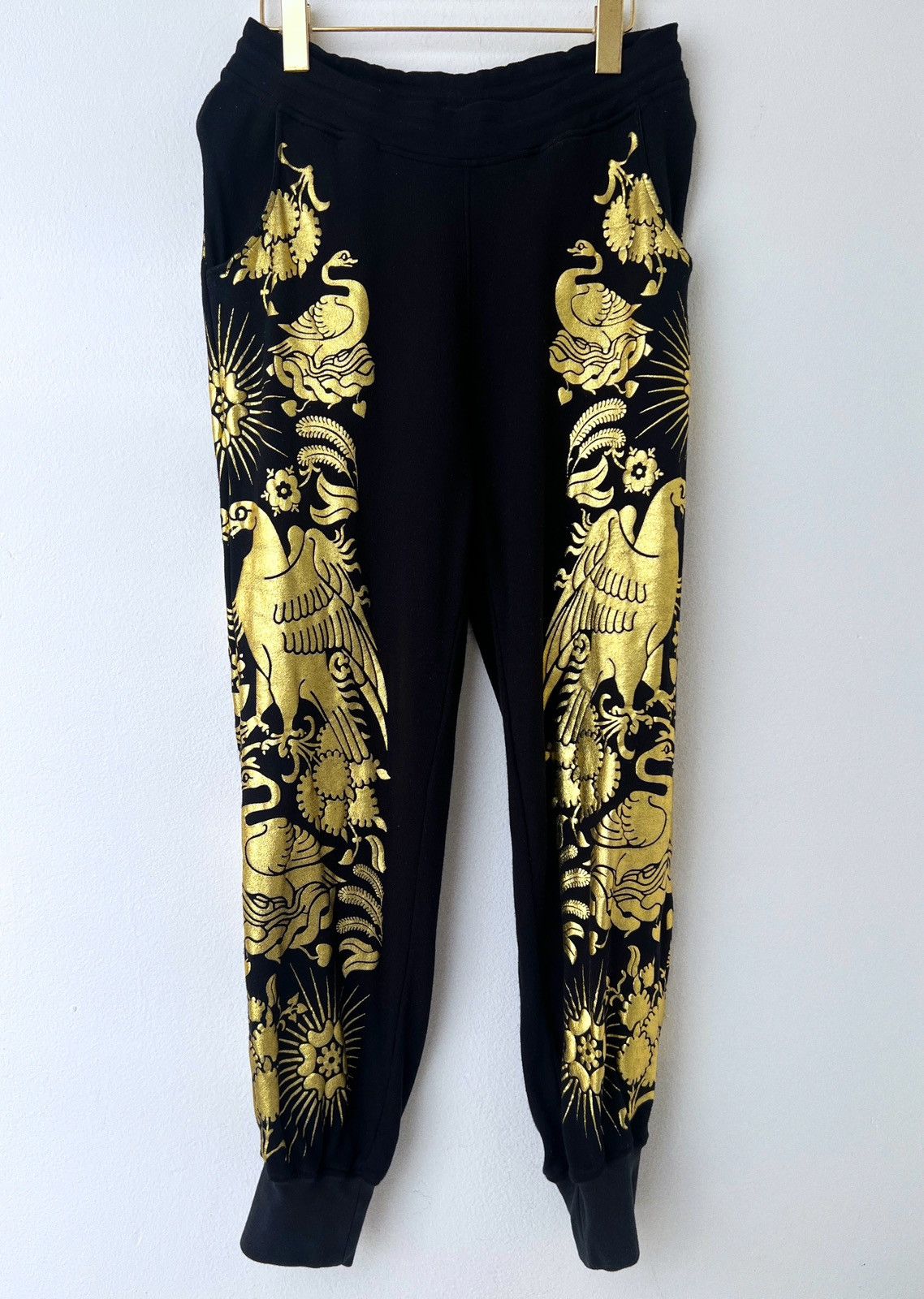 KTZ K.T.Z kokon to zai phoenix gold jogger pants Size US 30 / EU 46 - 2 Thumbnail
