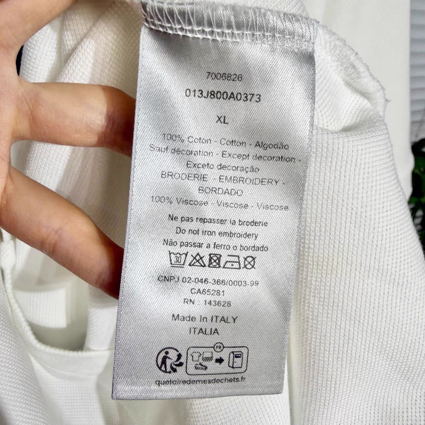 Dior DIOR Essentials Short Polo CD Embroidered White XL Size US XL / EU 56 / 4 - 4 Thumbnail