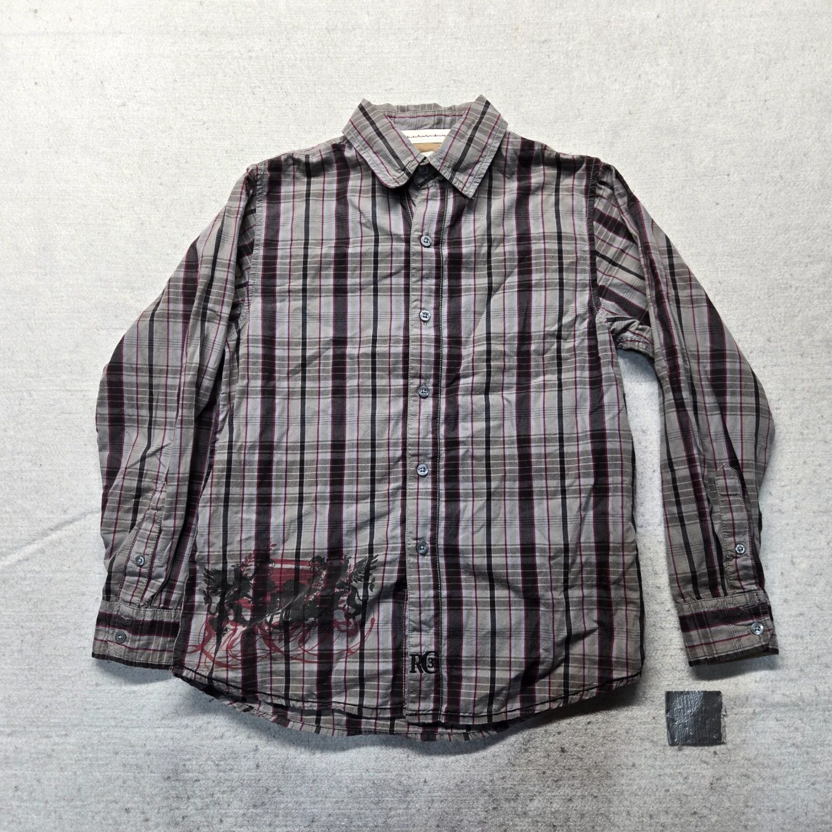 Camel Red Camel Shirt Mens M Medium Button-Up Plaid Long Sleeve Cotton Red Camel Regular Fit Casual, Workwear, Business, Travel - Mens Size US M / EU 48-50 / 2 - 2 Thumbnail