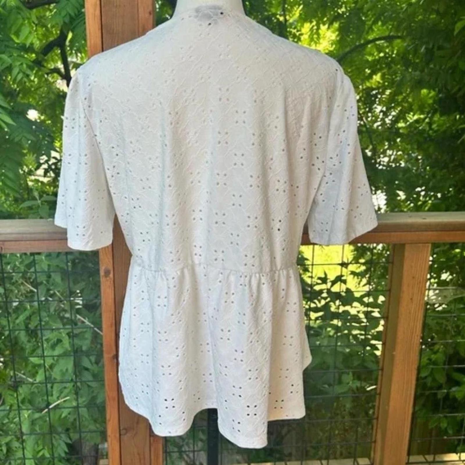 Other Bobeau Women's White Blous Size XL / US 12-14 / IT 48-50 - 2 Thumbnail
