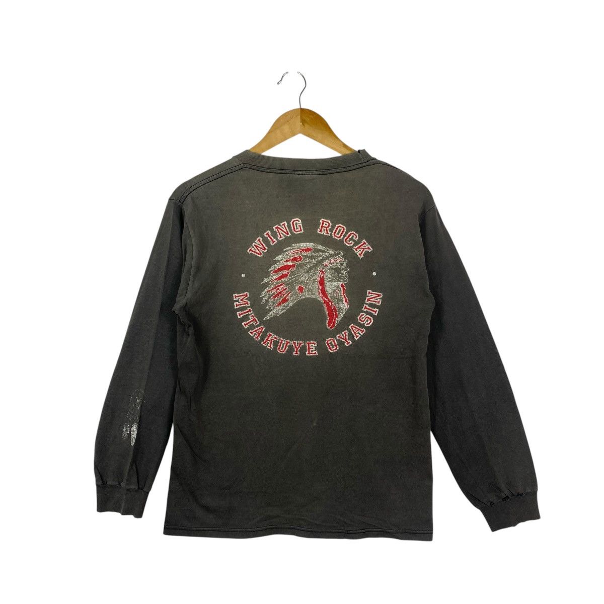 Vintage Vintage 90s Wing Rock Japanese Americana LS Tee S Faded Size US S / EU 44-46 / 1 - 1 Thumbnail