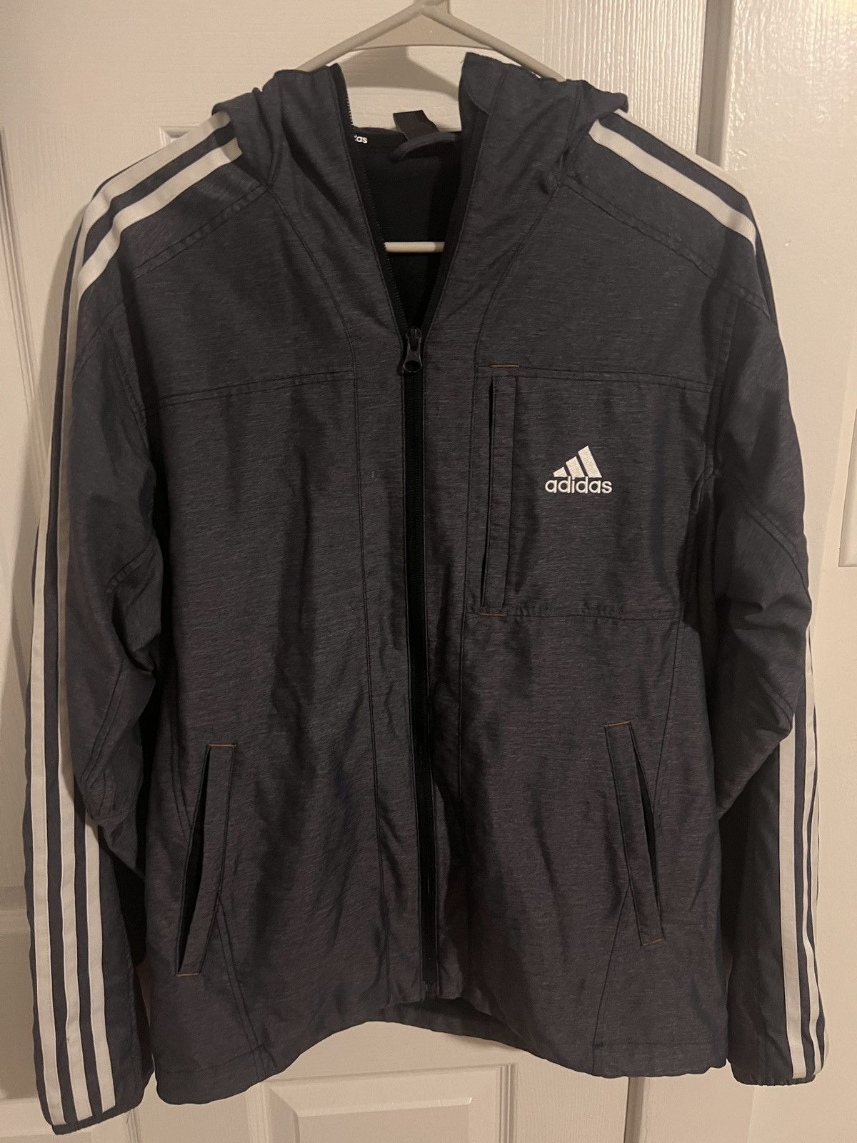 Adidas Gray Black Adidas light jacket Size US M / EU 48-50 / 2 - 1 Thumbnail