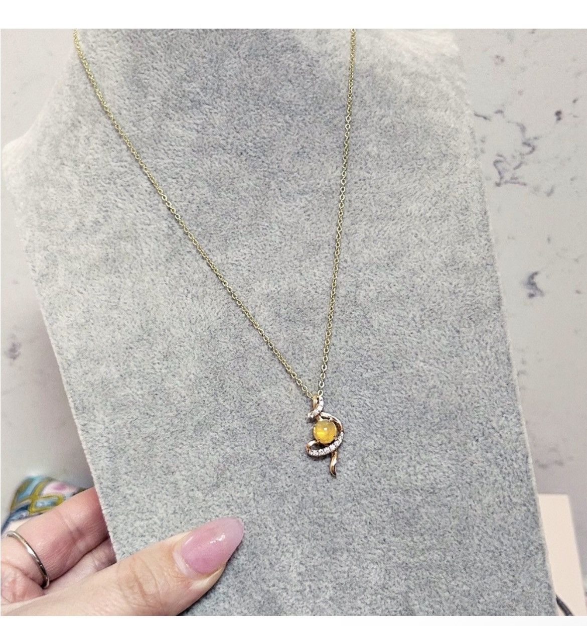 Other LeVian 14KT Rose Gold Fire Opal & Diamond Pendant / Necklace Size ONE SIZE - 3 Thumbnail