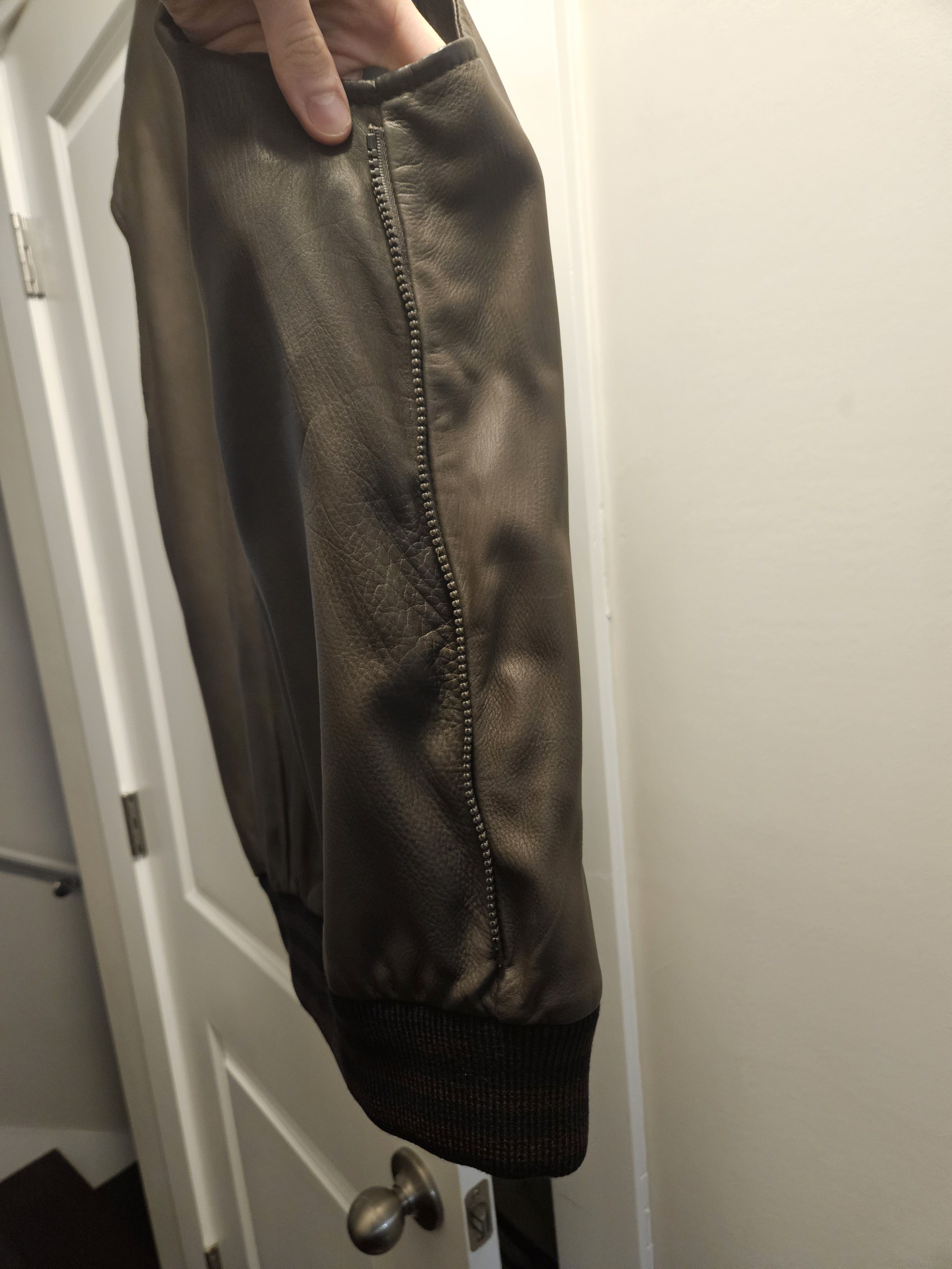 Givenchy Riccardo Tisci Lambskin Leather Bomber Vest Double Jacket Size US L / EU 52-54 / 3 - 13 Thumbnail