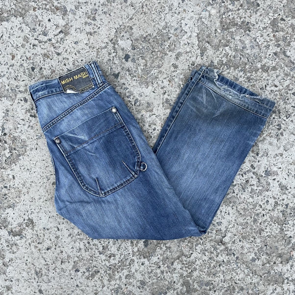 CCP (Crazy Character Print) Vintage Crazy Fit Jeans Mish Mash Double Knee Y2K 00s Size US 32 / EU 48 - 14 Thumbnail