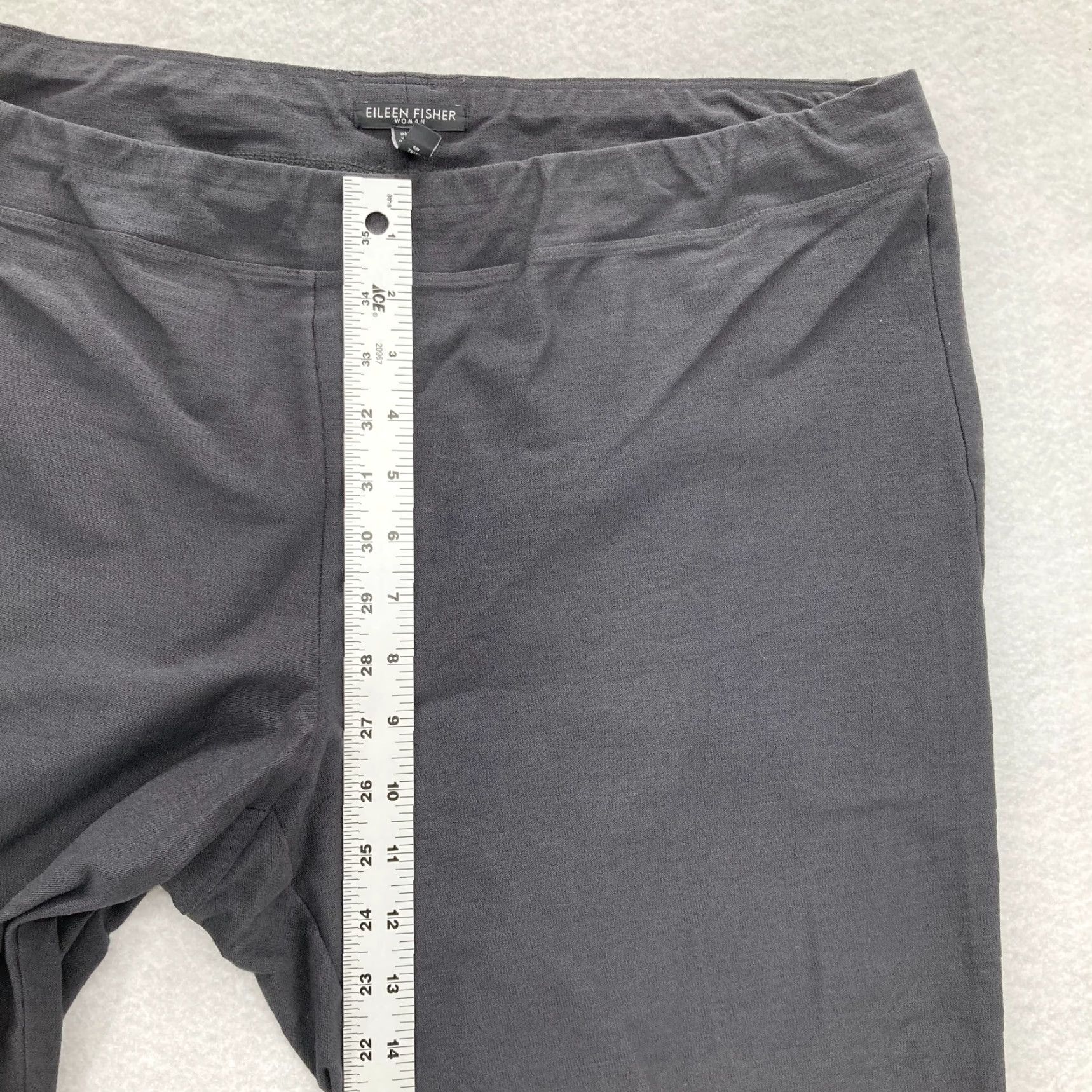 Eileen Fisher Eileen Fisher Pants Women's Plus 1X Gray Stretch Pull On Slim Leg City Preppy Size 40" / US 18 - 7 Thumbnail