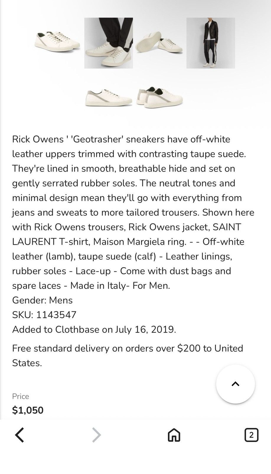 Rick Owens Rick Owens Geothrasher leather Suede Size US 10 / EU 43 - 9 Thumbnail