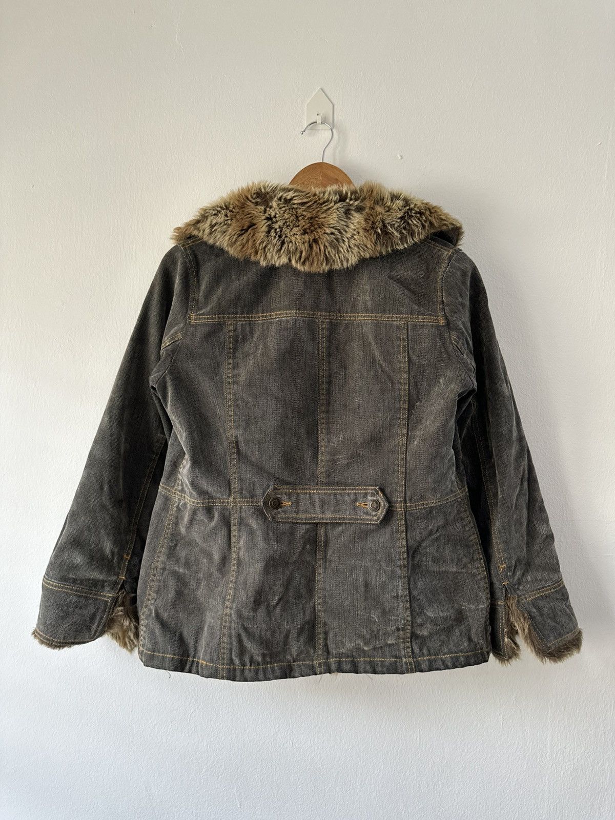 Japanese Brand Trois La Paix Foux Fur Vintage Herringbone Jacket Size US M / EU 48-50 / 2 - 5 Thumbnail