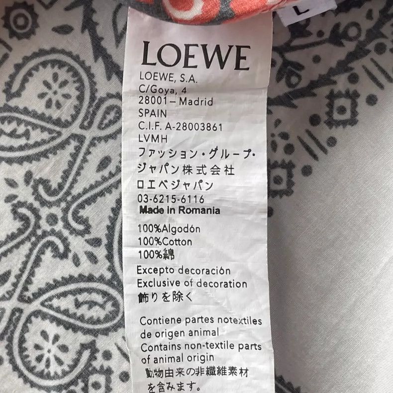 Loewe Loewe 19ss bandana shirt Size XL / US 12-14 / IT 48-50 - 8 Thumbnail