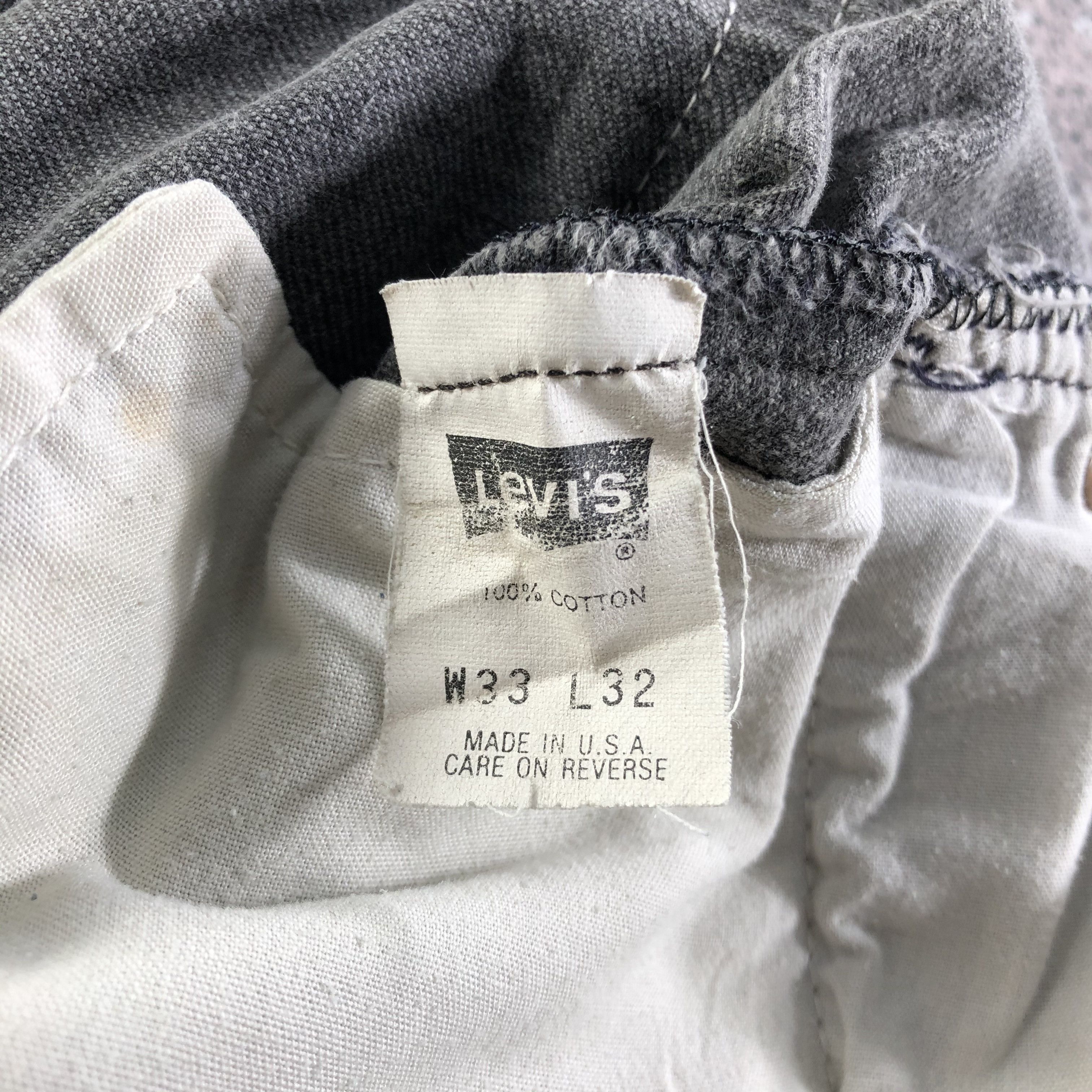 Levi's Vintage Levis 501 Jeans Faded Black Denim KJ2433 Size US 32 / EU 48 - 9 Thumbnail