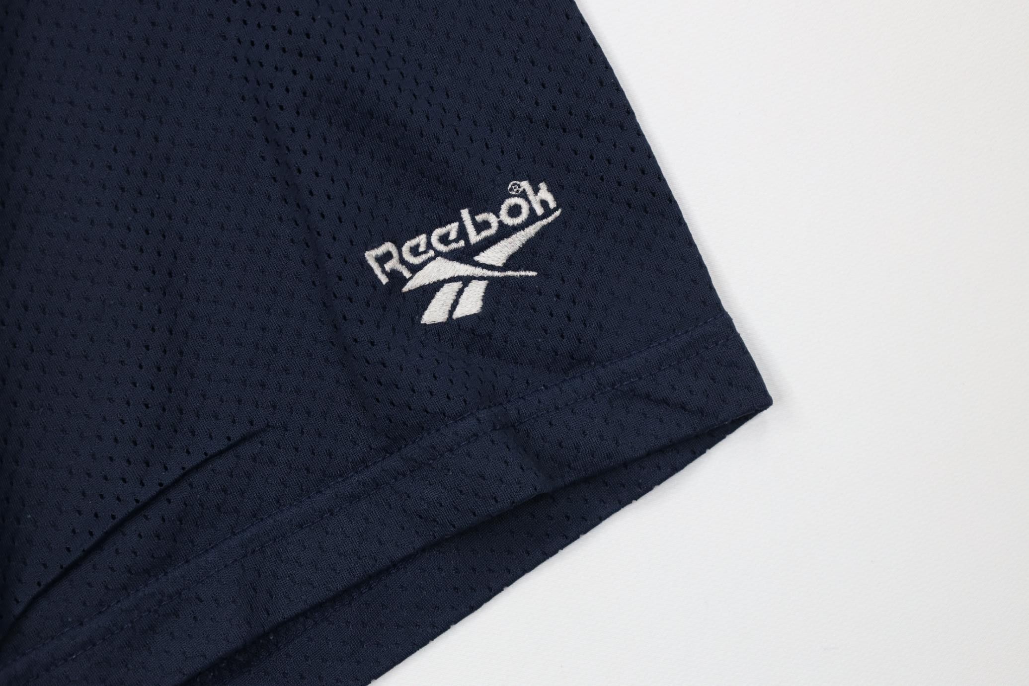 Reebok Vintage 90s Reebok Above Knee Mesh Shorts Blue Nylon USA Size US 36 / EU 52 - 5 Thumbnail