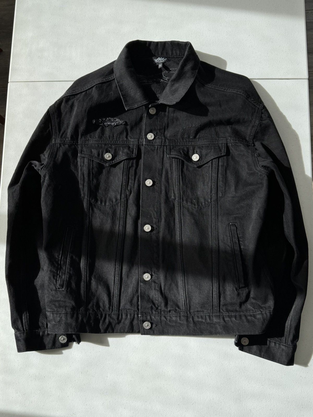 Japanese Brand AFB Patched Denim Jacket Size US L / EU 52-54 / 3 - 1 Thumbnail