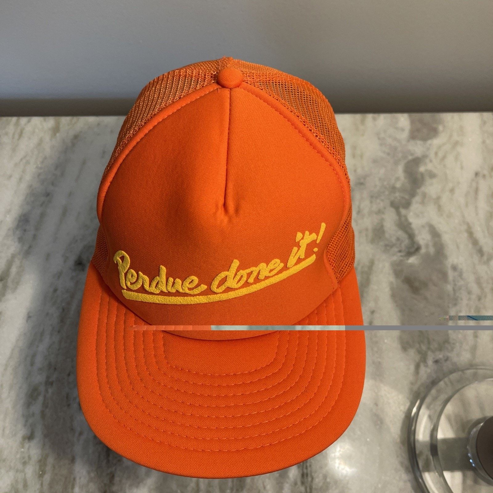 Vintage Vtg Perdue Done It Trucker Snapback Mesh Hat Adjustable Size ONE SIZE - 3 Thumbnail