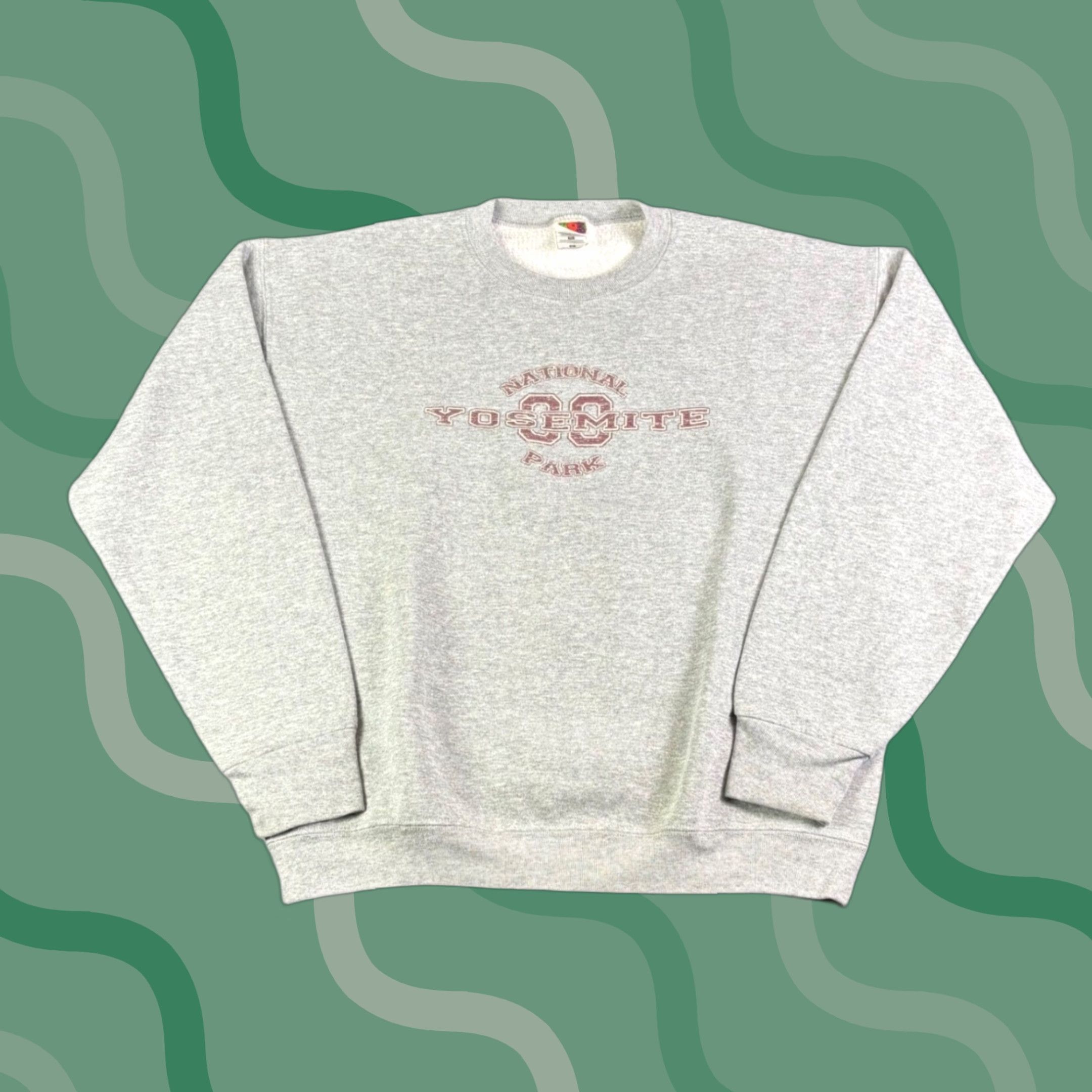 Fruit Of The Loom VINTAGE Yosemite National Park Sweatshirt Mens XL Gray Crewneck 90s Graphic Print Beaded Astro Boy Nike adidas Essentials Rural? Size US XL / EU 56 / 4 - 1 Thumbnail