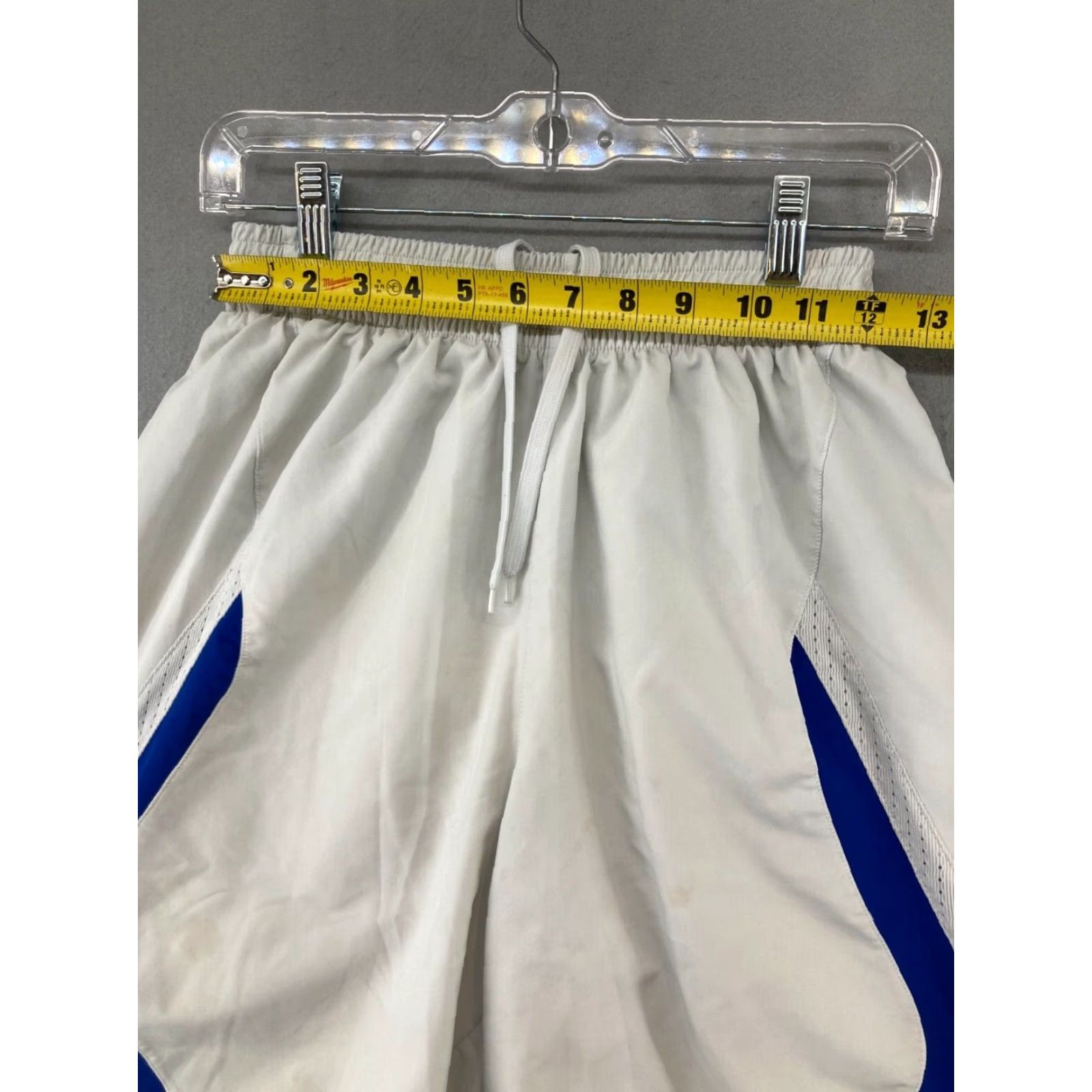 Adidas Adidas Mens Basketball Shorts White Small Athletic Drawstring Size US 29 - 2 Thumbnail