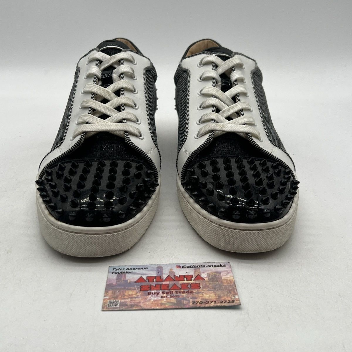 Christian Louboutin Christian Louboutin seavaste 2 orlato flat silver black Size US 13 / EU 46 - 2 Thumbnail