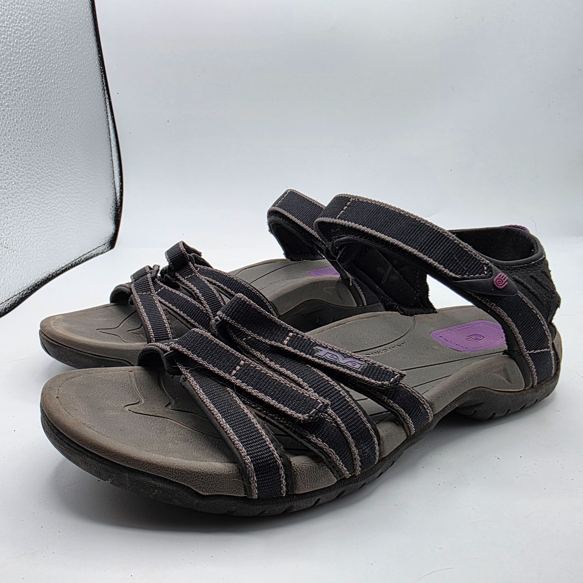 Teva Teva Tirra Womens Sandals Size 8 Black Adjustable Strap Outd Size US 8 / IT 38 - 4 Thumbnail