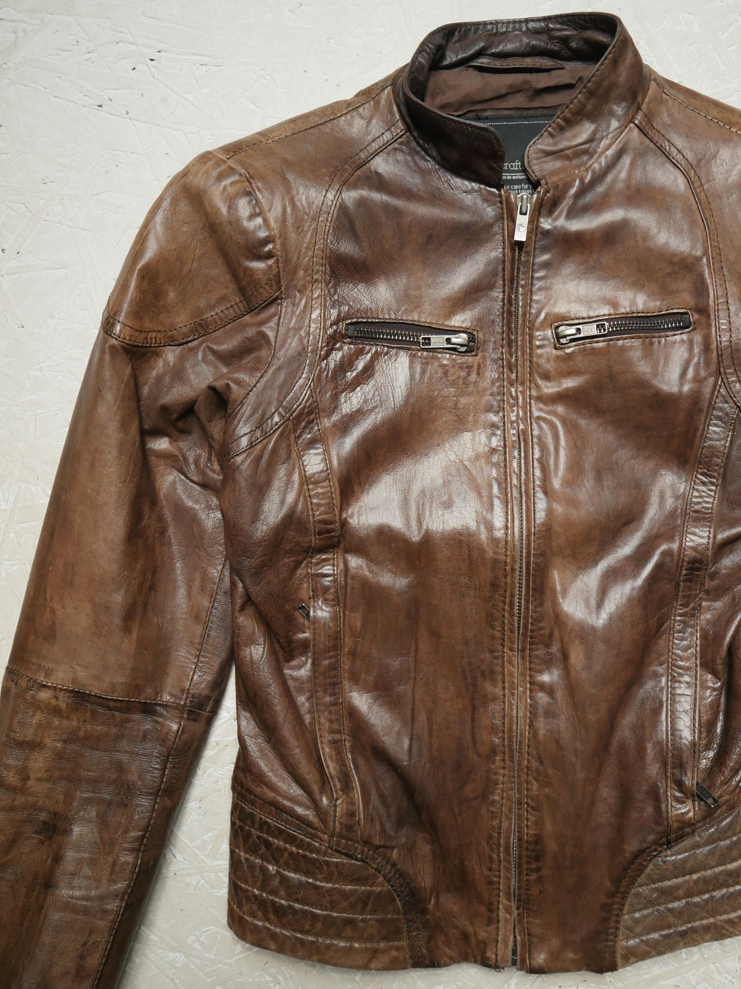 GOOSECRAFT goosecraft biker 303 ramones leather jacket women's S Size S / US 4 / IT 40 - 3 Thumbnail