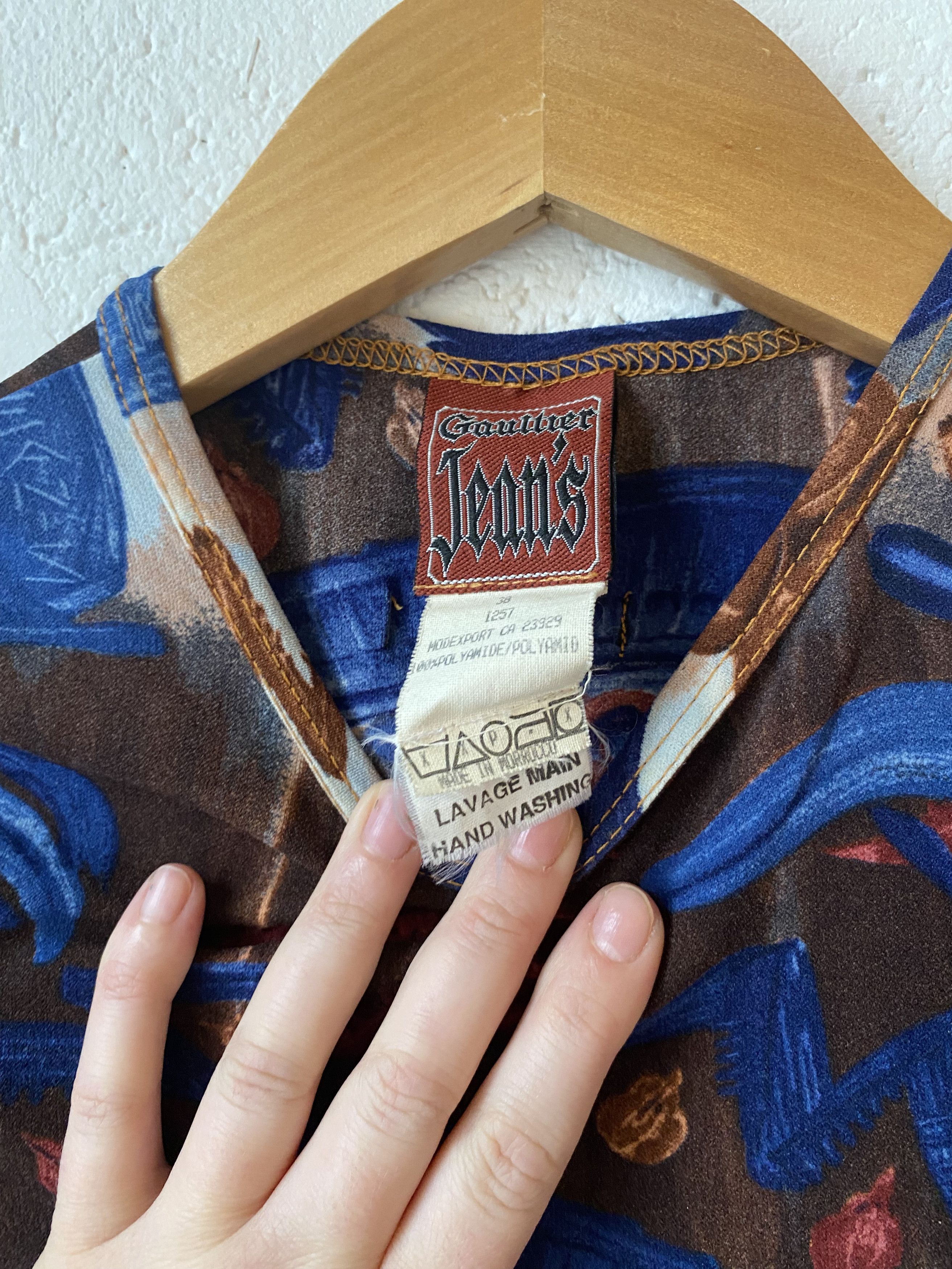 Jean Paul Gaultier JPG Egypt SS1997 Eye of Horus Scarab Hieroglyph Maxi Dress Size XS / US 0-2 / IT 36-38 - 3 Thumbnail