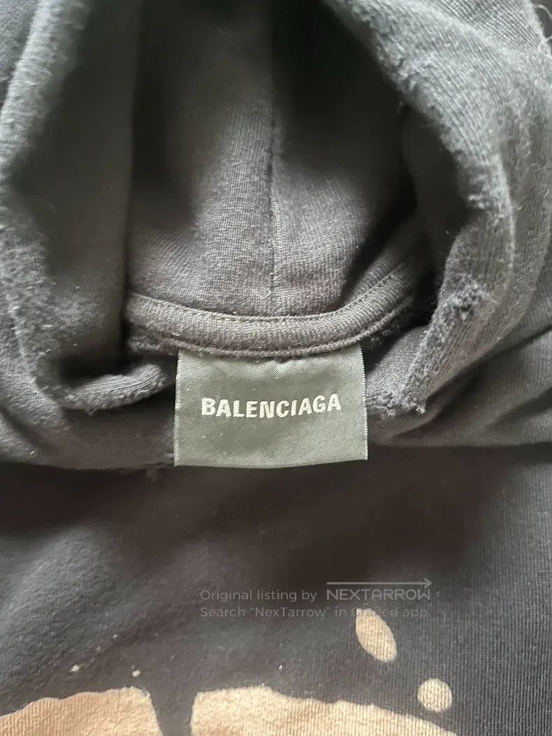 Balenciaga Balenciaga Classic Letter Logo Printed Hooded Sweatshirt Size US XS / EU 42 / 0 - 3 Thumbnail