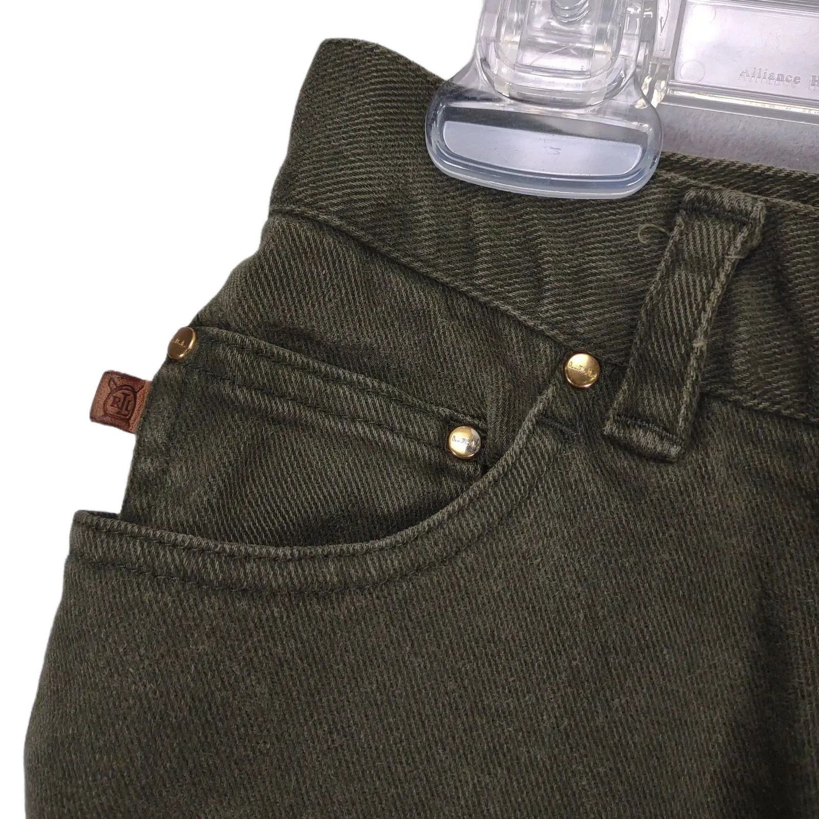 Ralph Lauren Ralph Lauren Jeans Co Women's 10P Straight Leg Olive Denim Size 32" / US 10 / IT 46 - 6 Thumbnail
