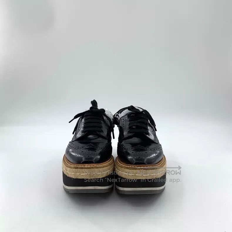 Prada Prada Black muffin lace-up half-slop casual shoes Size US 6.5 / IT 36.5 - 3 Thumbnail