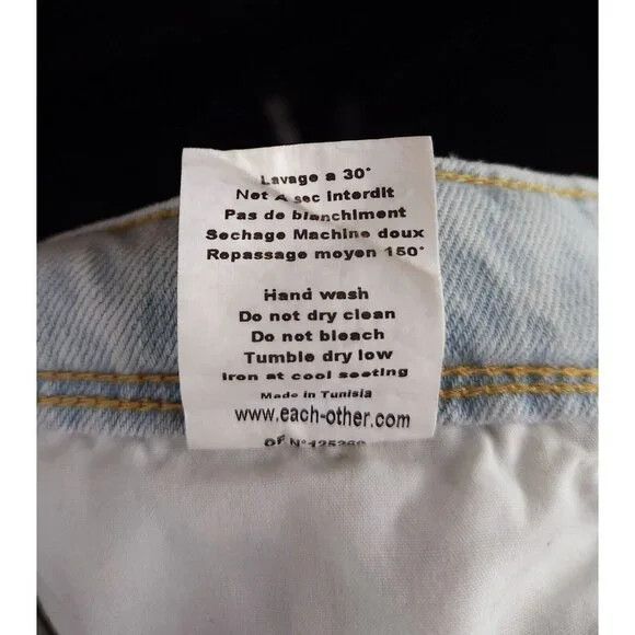 EACH x OTHER Each x Other Limited Edition Robert Montgomery Jeans 30 Size 32" / US 10 / IT 46 - 15 Thumbnail