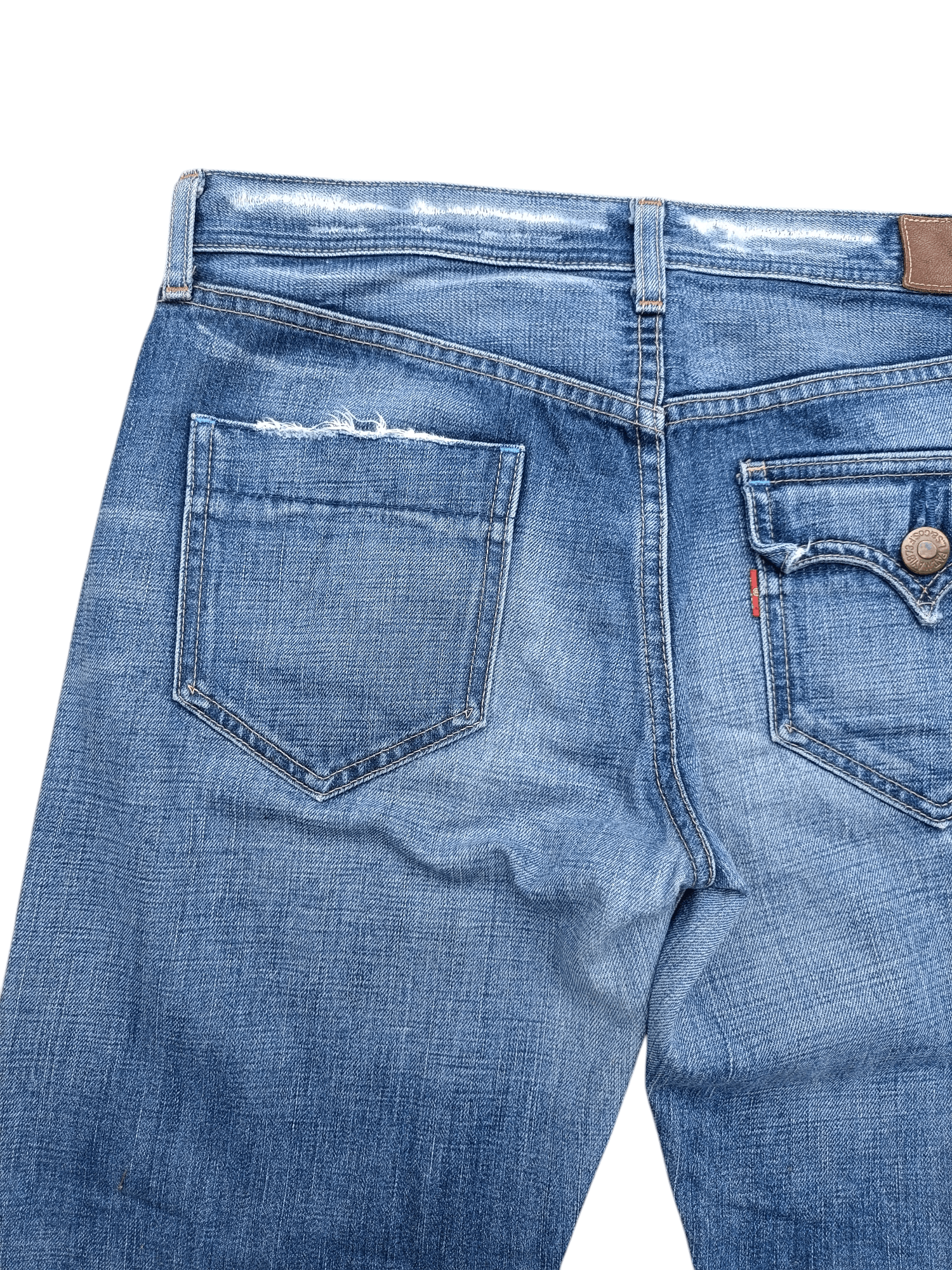 Levi's × Levi's Made & Crafted × Vintage Vintage 80s Flared Selvedge Denim Levis Jeans Size US 30 / EU 46 - 13 Thumbnail