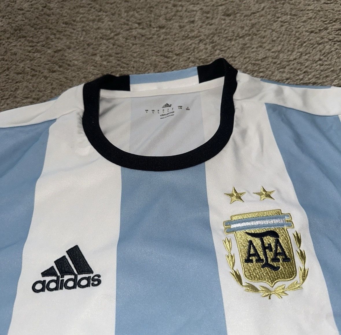 Adidas Vintage Argentina Adidas Soccer Jersey Size US L / EU 52-54 / 3 - 4 Thumbnail