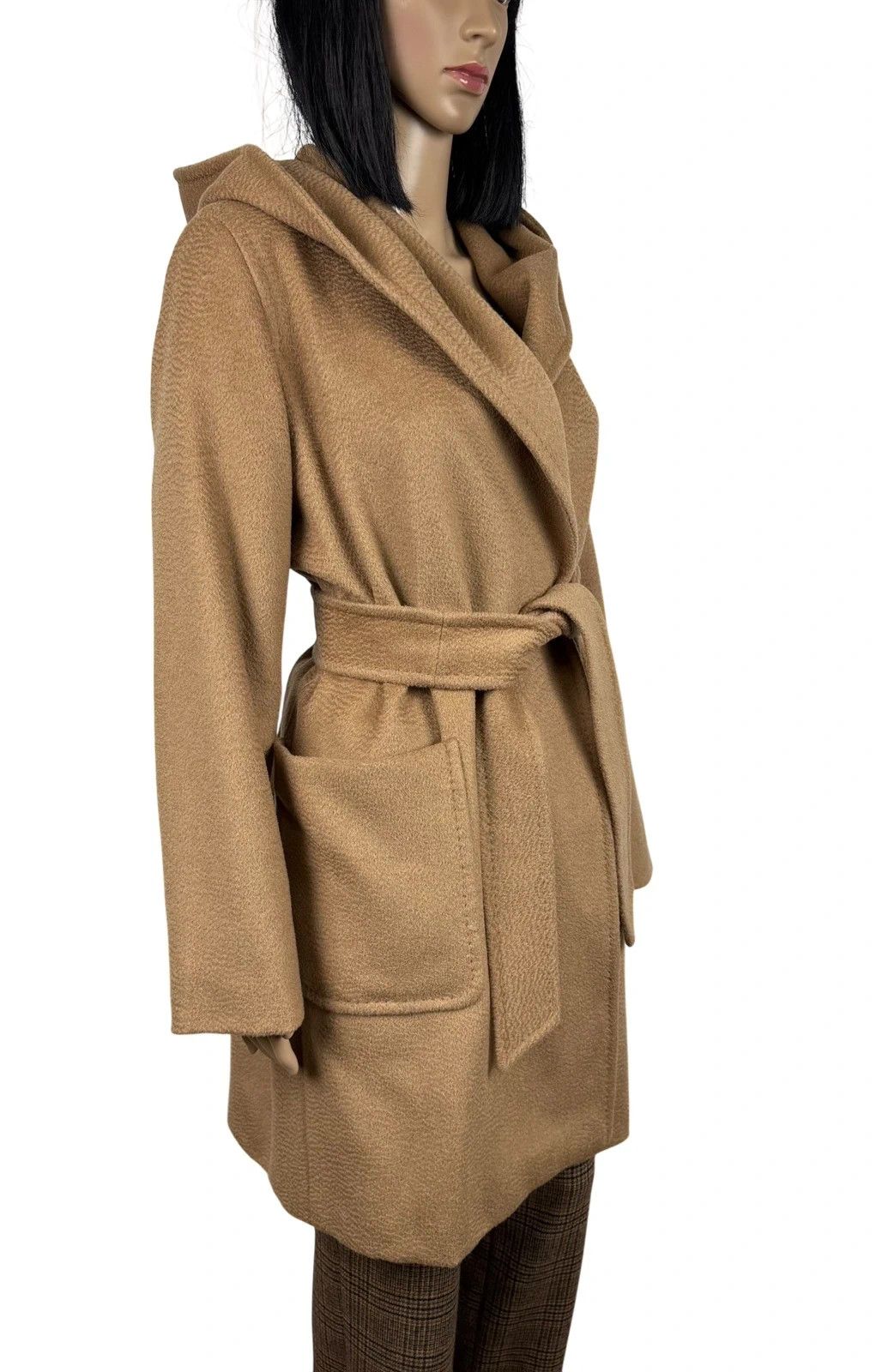Max Mara Max Mara Coat Rialto Belted Hooded Camel Size S / US 4 / IT 40 - 4 Thumbnail