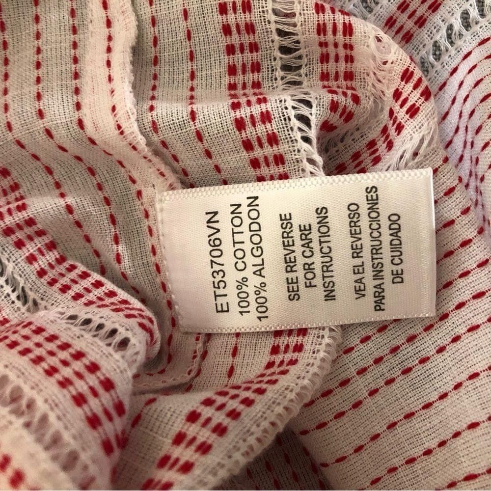 Other NWT retro oversized blouse red white pin striped pompons M Size M / US 6-8 / IT 42-44 - 7 Thumbnail
