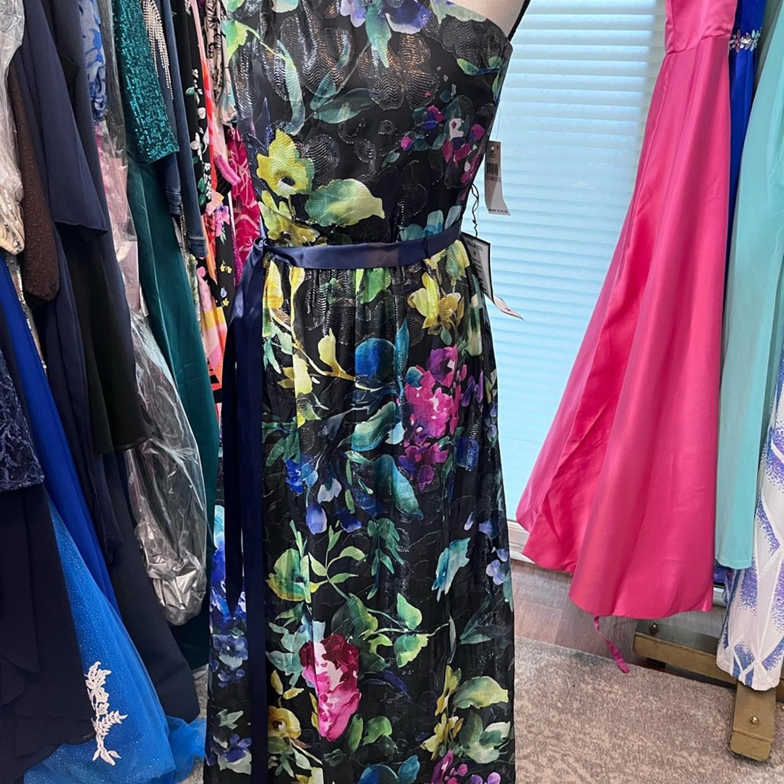 Other Floral Strapless Dress Size M / US 6-8 / IT 42-44 - 3 Thumbnail